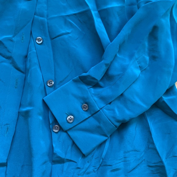 Ann Taylor shirt/blouse 100% silk size 4 - Picture 4 of 8